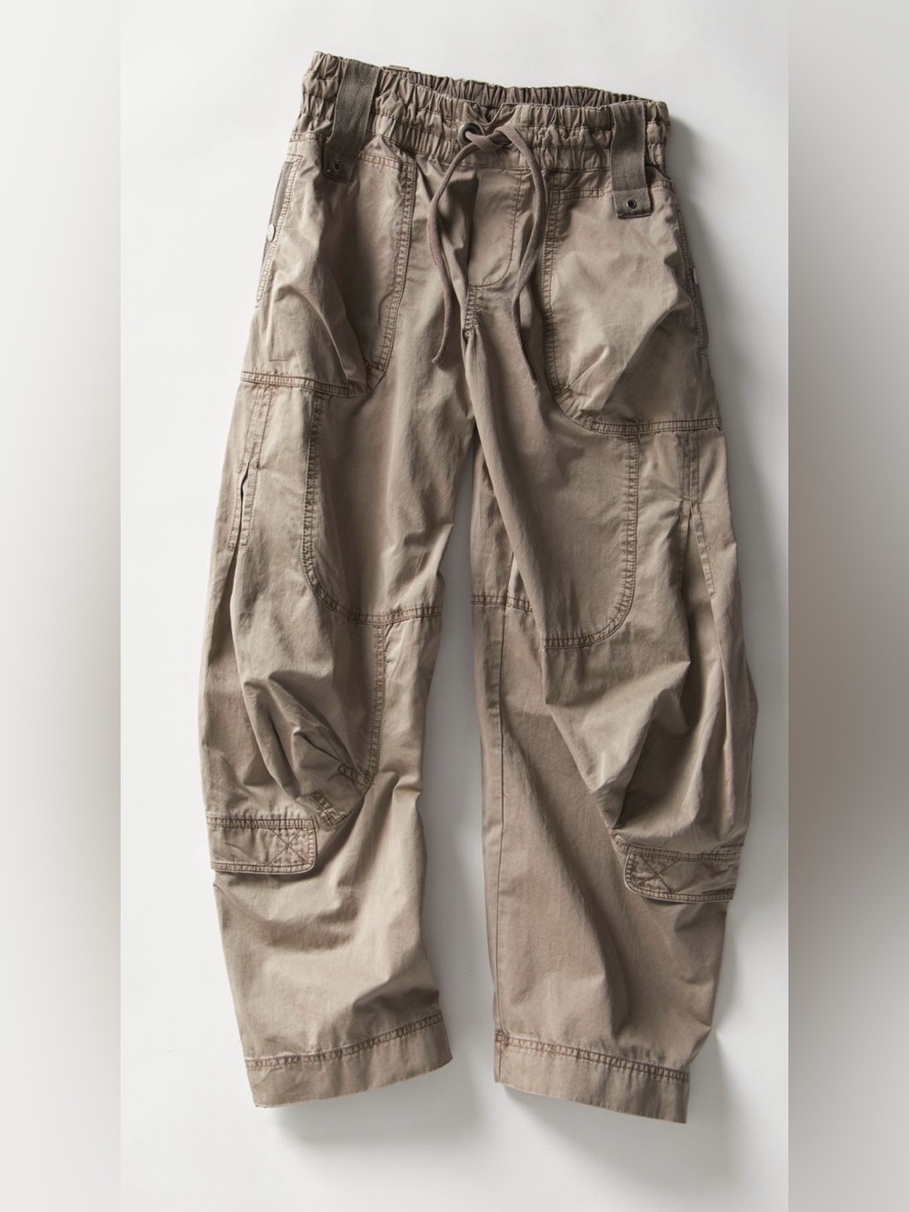 Free People S We the Free Onset Pull On Cargo Pants in Dusted Cocoa Brown NEW - Picture 5 of 10